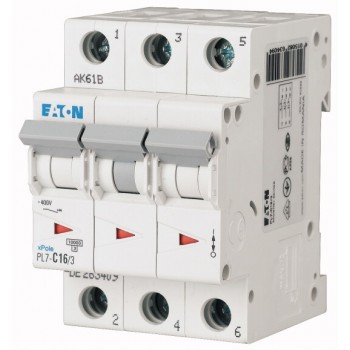 EATON PL7-C16/3 … jistič 3p, C, 16A, 10kA