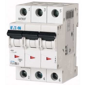 EATON PL6-B6/3 … jistič 3p, B, 6A, 6kA