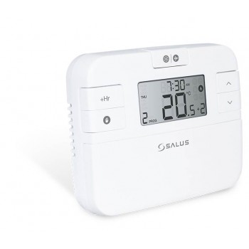 SALUS RT 510 … digitální manuální termostat 0-230V/3A; 0,25°C; beznapěťový, bílý