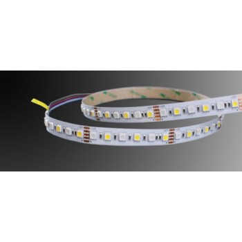 JMT LED pásek RGBW š12mm… 60 LED/20 mod/m; 12V; IP20; 5050 Epistar; denní bílá + RGB; 19,2 W/m