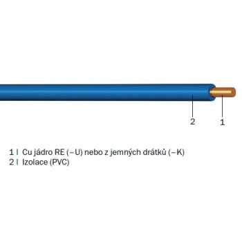 H05 V-K 0,5 fialová