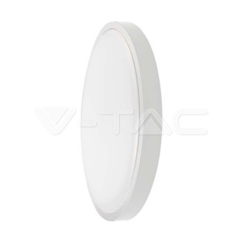 VT-8624 (76181) … LED svítidlo přisazené, kruh pr.295mm, IP44, 24W, 3000K teplá bílá, 2500 lm, bílý rámeček, 295x65 mm