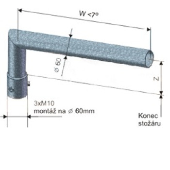 KOV* SK 1-300/Z … výložník lomený