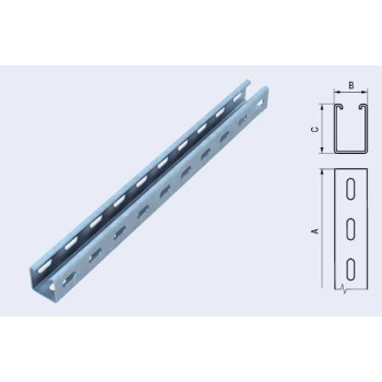 TOPS C profil 41x41x2, délka 3000mm 3D; 2,87 kg